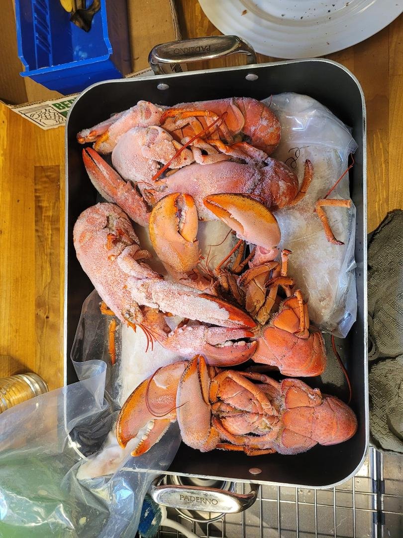 Good morning, Rick has been busy in the kitchen cooking up his seafood chowder. It's our annual Family Day. Potluck, quiz, pool, gift exchange. Always a fun day and it's beautiful out.