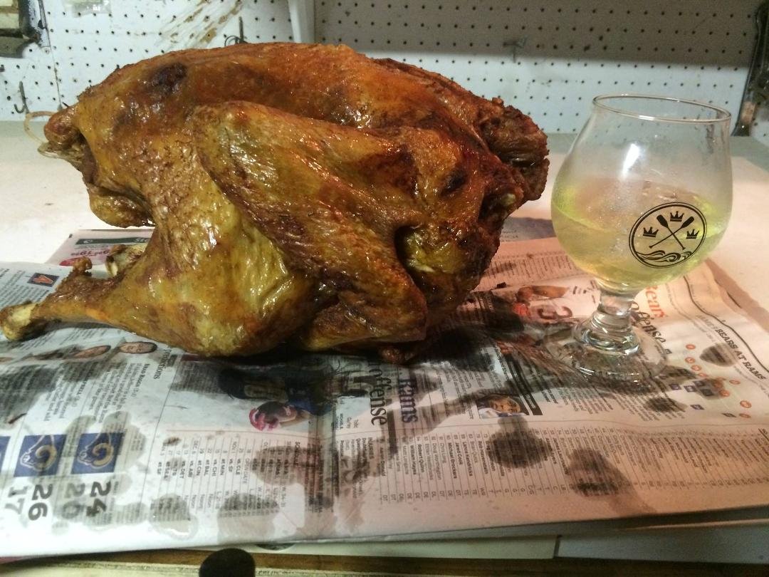 My first deep fried turkey