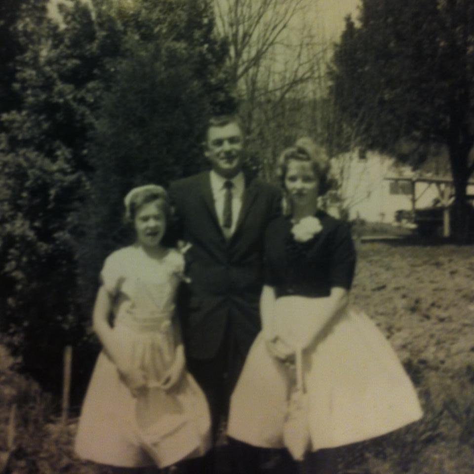 Barbara, Daddy and I (on the left). How I miss my daddy and Barbara. 1962