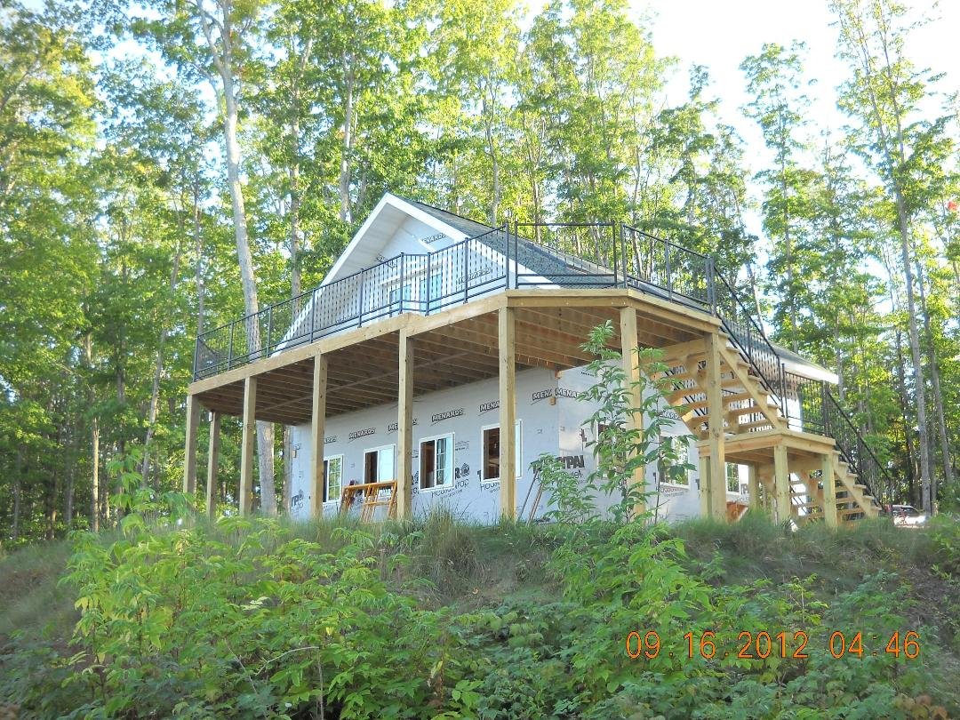 New deck on Bear Pit Drive is almost done.