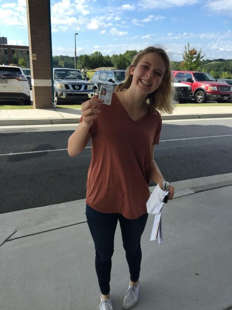 First try success ...Carly can drive.