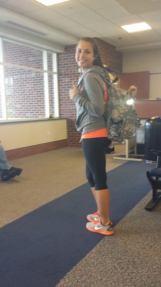 Well here she goes off to boot camp at the airport. Said I wouldn't but I cried for the time they called them in this Picture to board her plane to get out of the airport. The oddest flight she flies out of tyler to Dalla