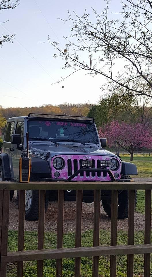 The background compliments my jeep lol