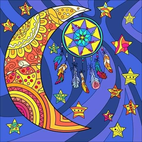 Did this from my coloring book Color by number trying to post on social distancing art club