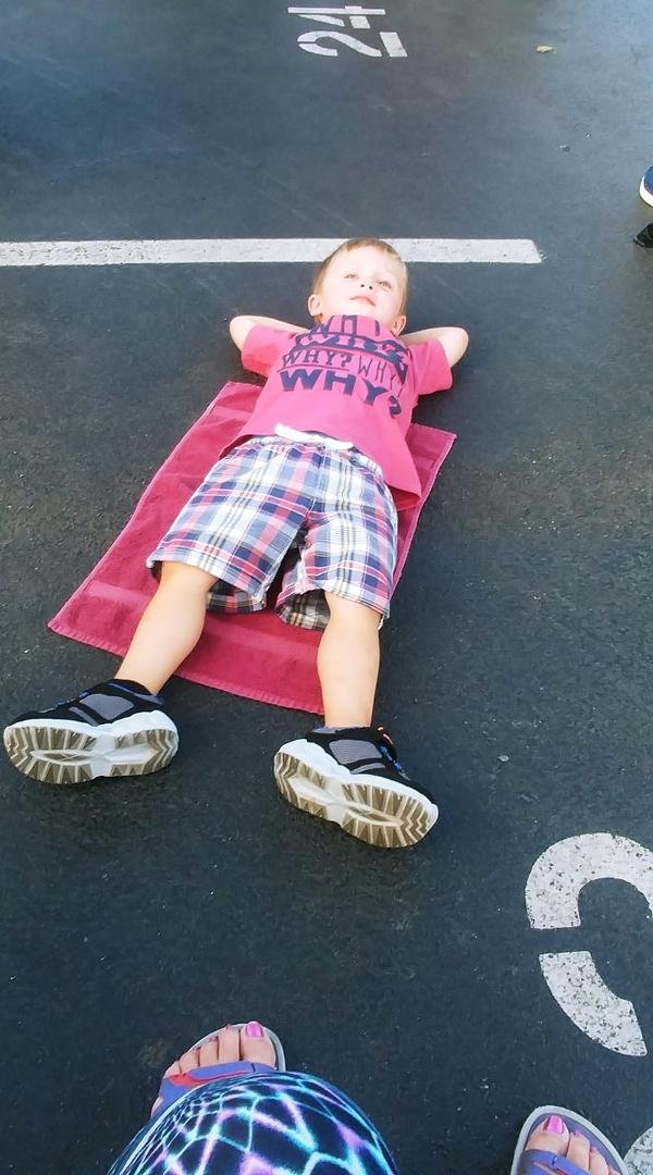 He danced and ran till he collapsed and declared "I'm a little wore out."