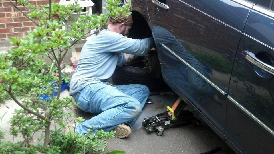 Off my bucket list. Teaching my son car mechanics. Quick study he is he is.