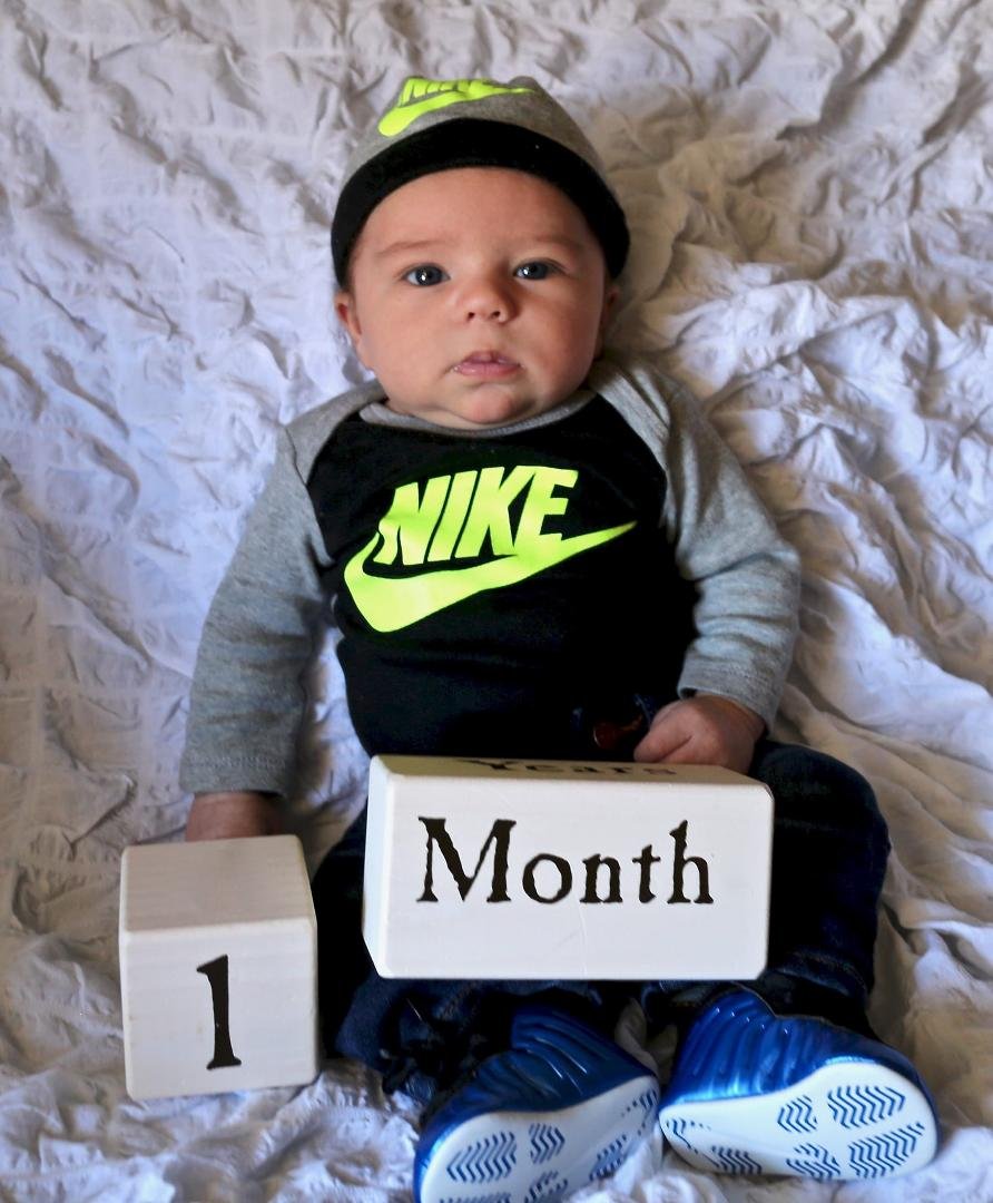 I can't believe our sweet Trey is one month old already. It's almost hard to remember life without him. We feel so blessed.