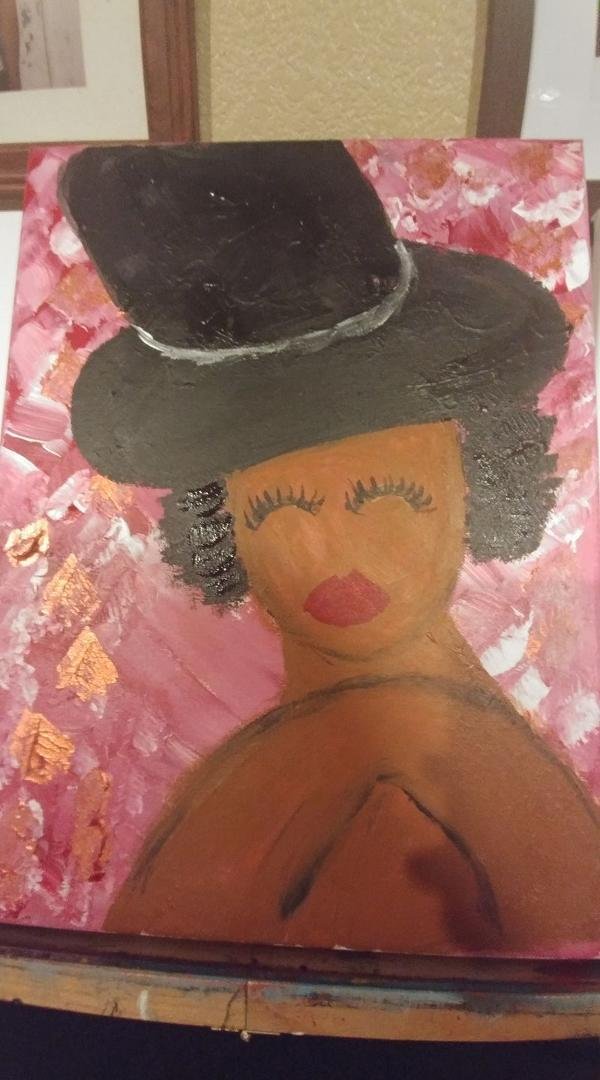 Had a great time with the wine and the painting and this is my painting that came out after tequila