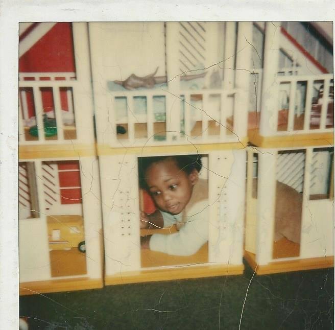 Ra got stuck in Ava's Barbie house when he was a baby.