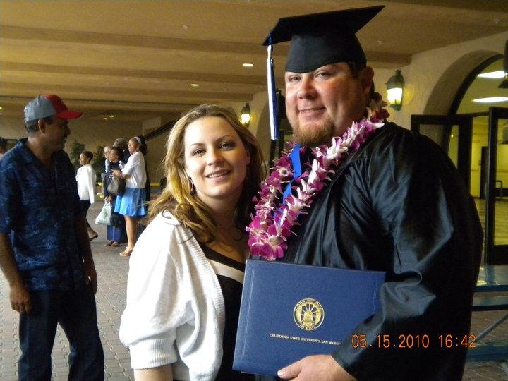 My son and his girlfriend at his graduation..