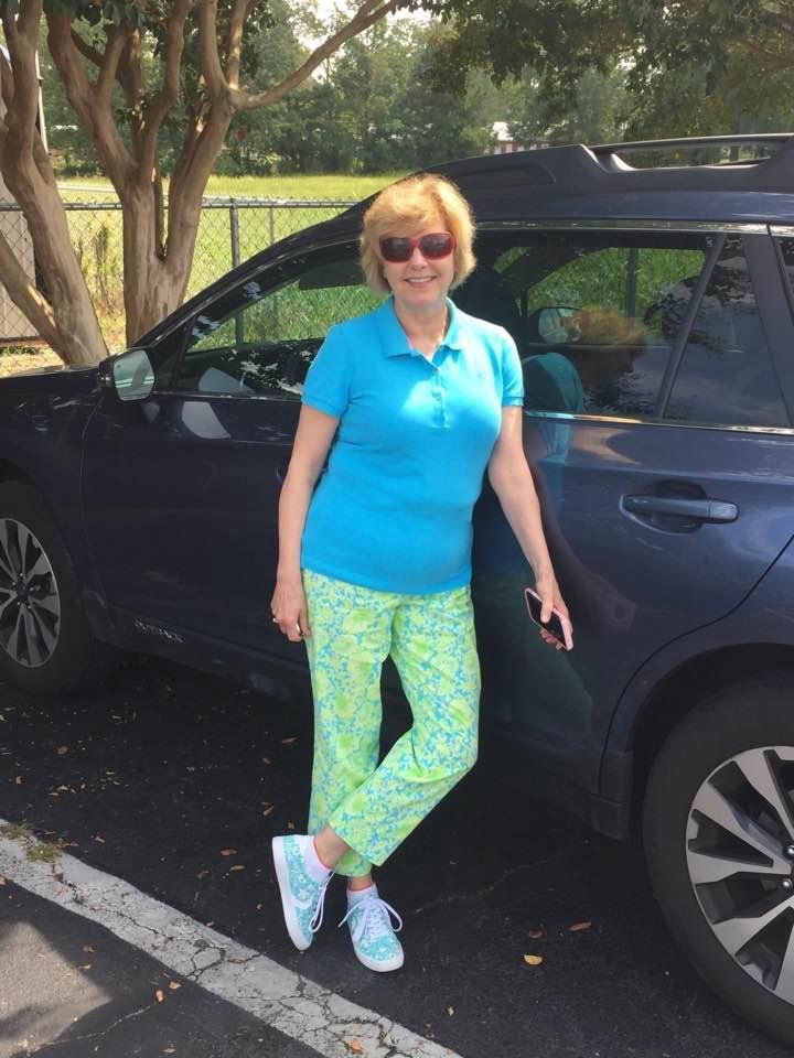 Eleanor and I on the way to St George Island. Stopped for some fine fast food cuisine in Ardmore AL.