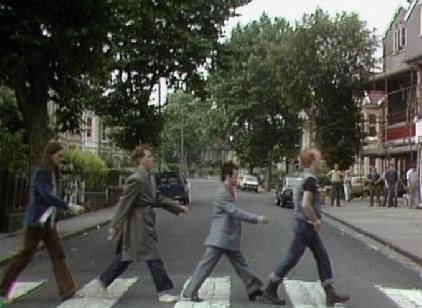 The Young Ones crossing Abbey Road :D