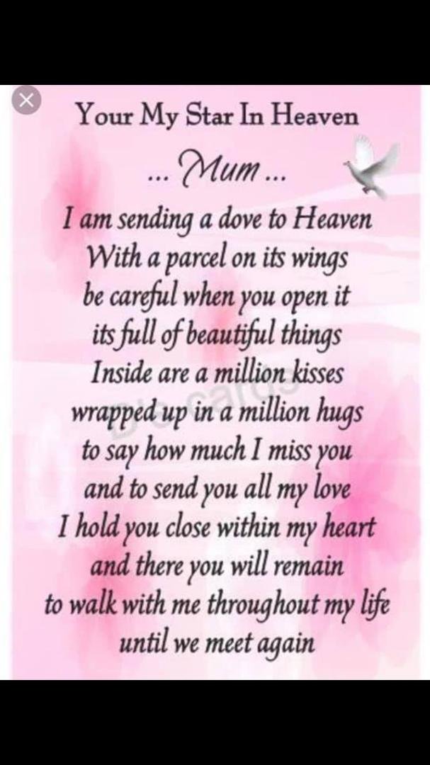 Mom, I hope you are enjoying your annual Mothers Day lobster in heaven. Thank you for being with me even now! I love you and miss you!!