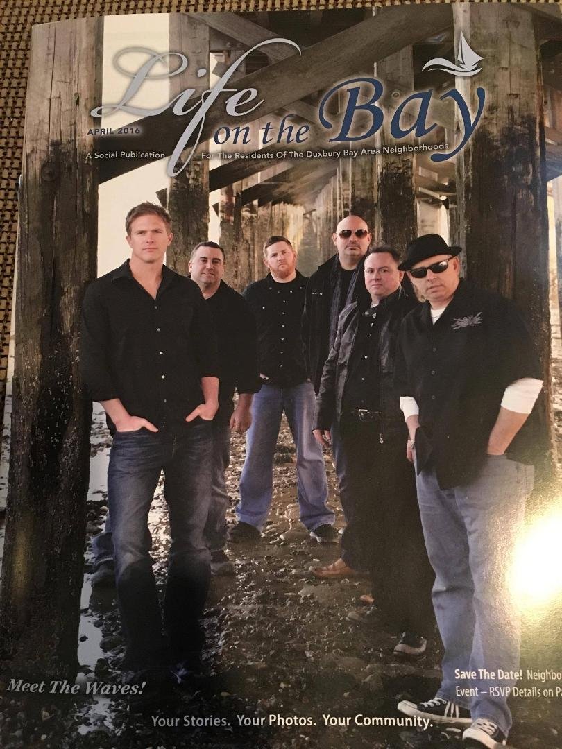 My son Ryan's band The Waves. Ryan on left. Look for them at venues on the South Shore.