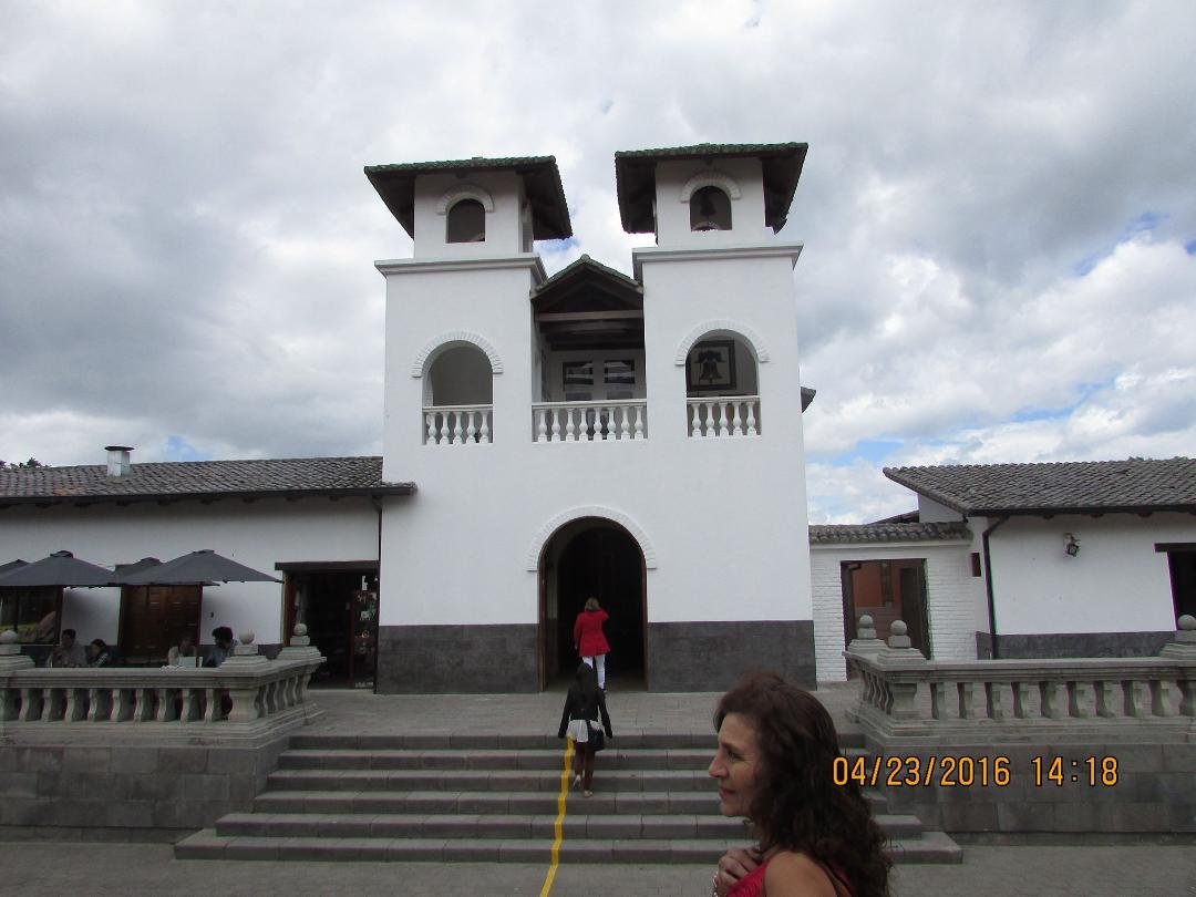 A little cathedral with the middle of the world(equator) passing thru it