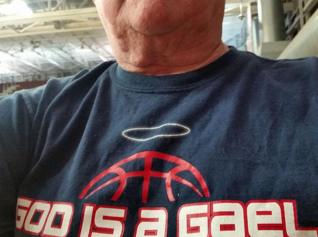 We're on a roll. Patricia says nobody will believe she went to a BB game.