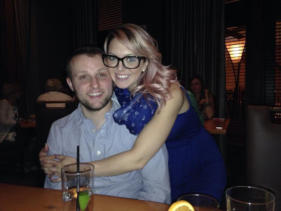 Celebrating Michael's 30th birthday last night