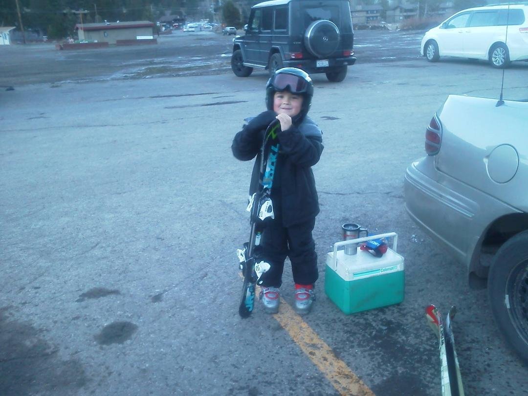 Jayce learned to ski today