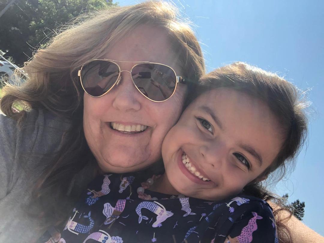 Stella and Grandma going to school August 9, 2024