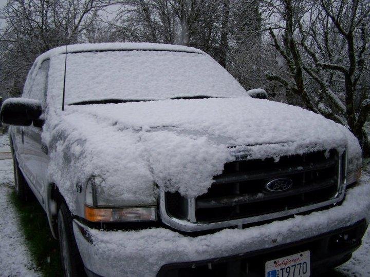 First time for truck to be in this much snow