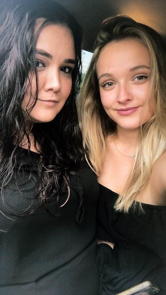 My beautiful girls together again. Love ❤️ you!!