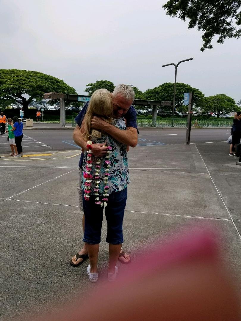 Been to Hawaii a lot but never received a greeting like this 😊