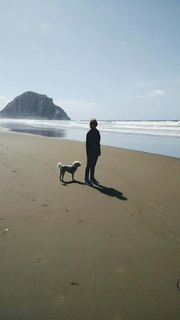 Jan and Chazzy at Morro Beach