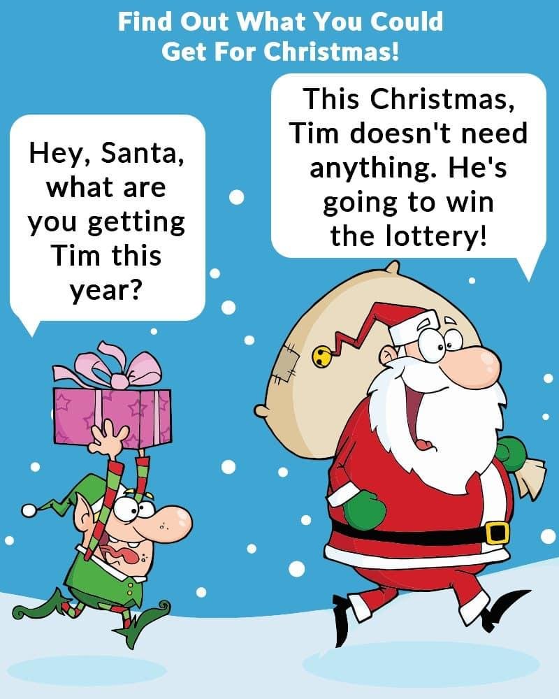 Bahahaha I don’t play the lottery !!!