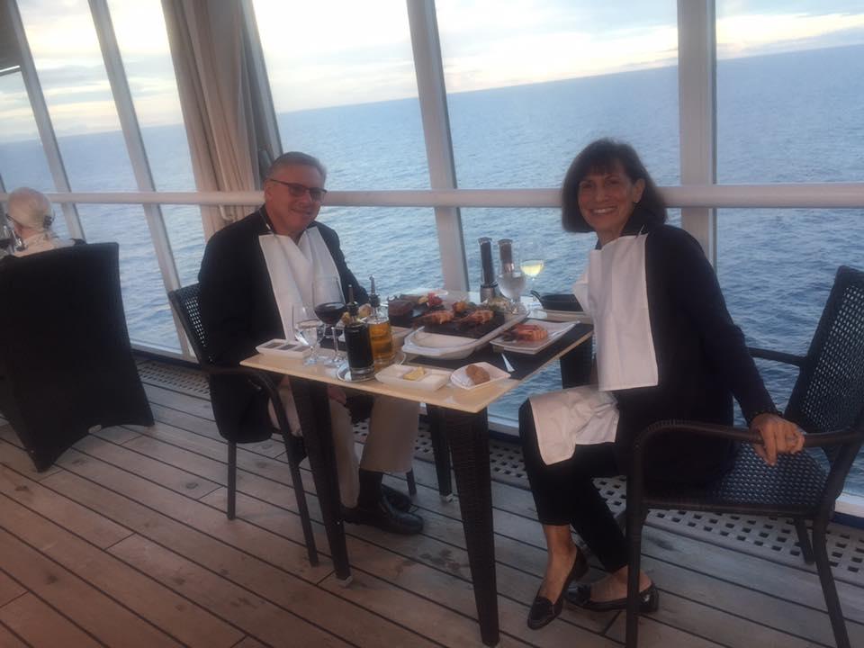 Dinner on Silver Whisper on our way to St. Petersburg Russia