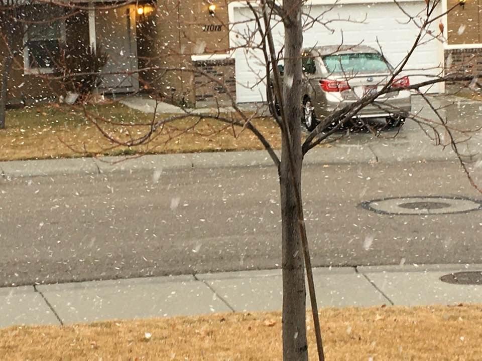 Snowing