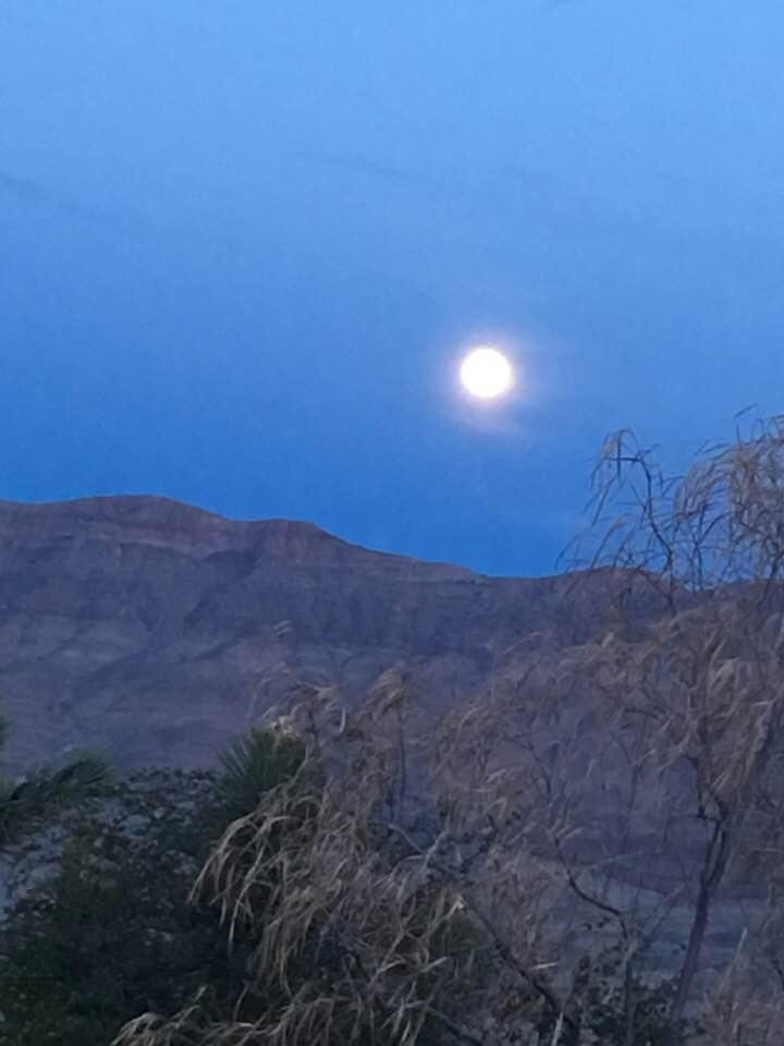 No matter how many times I have watched the moon come over the cliffs it is always an amazing sight. How lucky am I to be able to see this from my back porch.