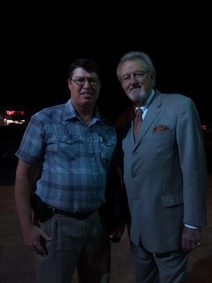 Here's me with the legendary bass singer of the Dixie Melody Boys Ed O'Neil .