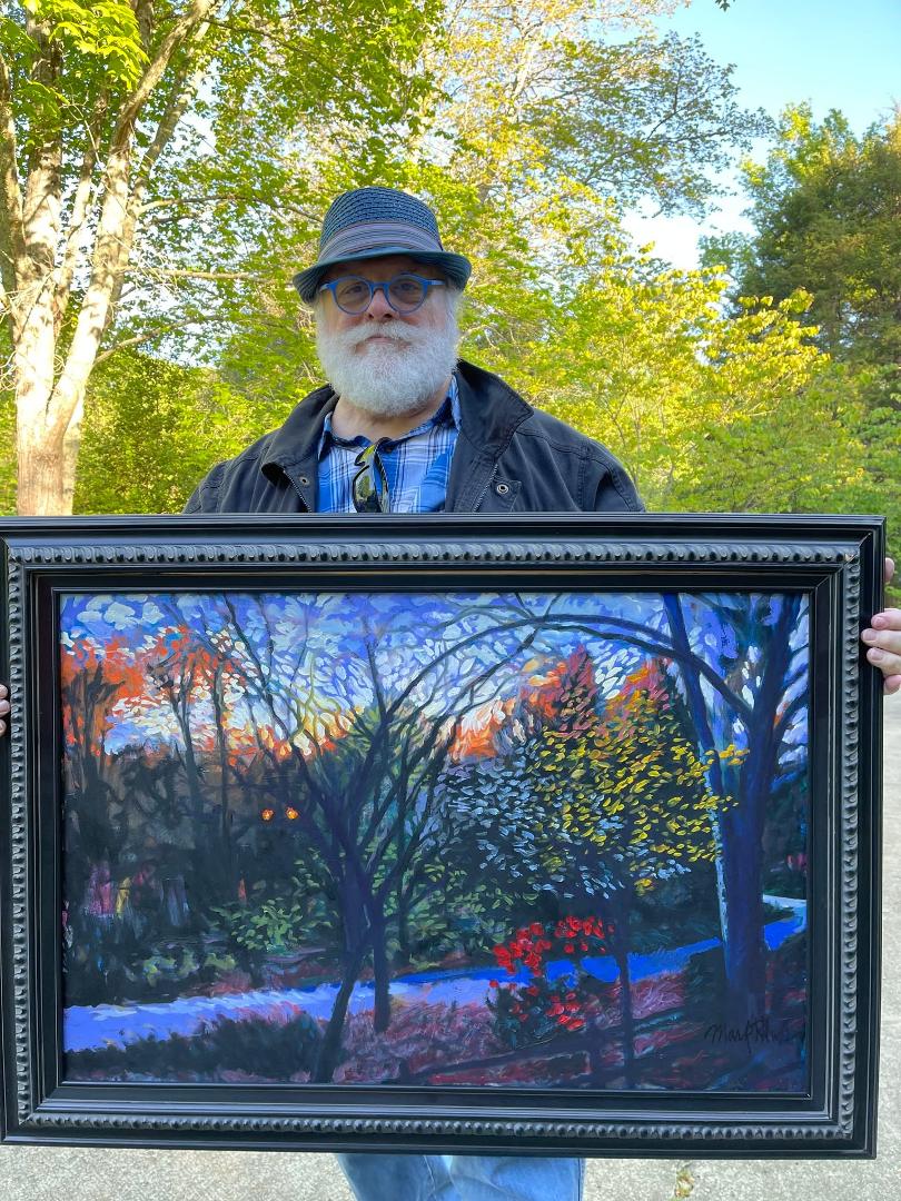 I am pleased to donate an original oil painting "The Road Home: Valley of Shadows" to the silent auction to benefit the Children's Advocacy Center in Spartanburg. This is in honor of my wife, Susan Anderson's career working