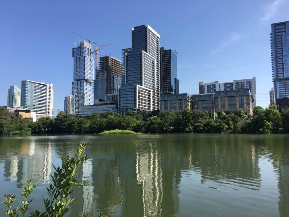 My view after a run this morning on the Colorado River Austin Tx