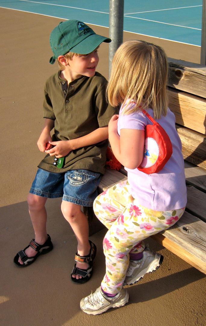 cousins getting to know one another