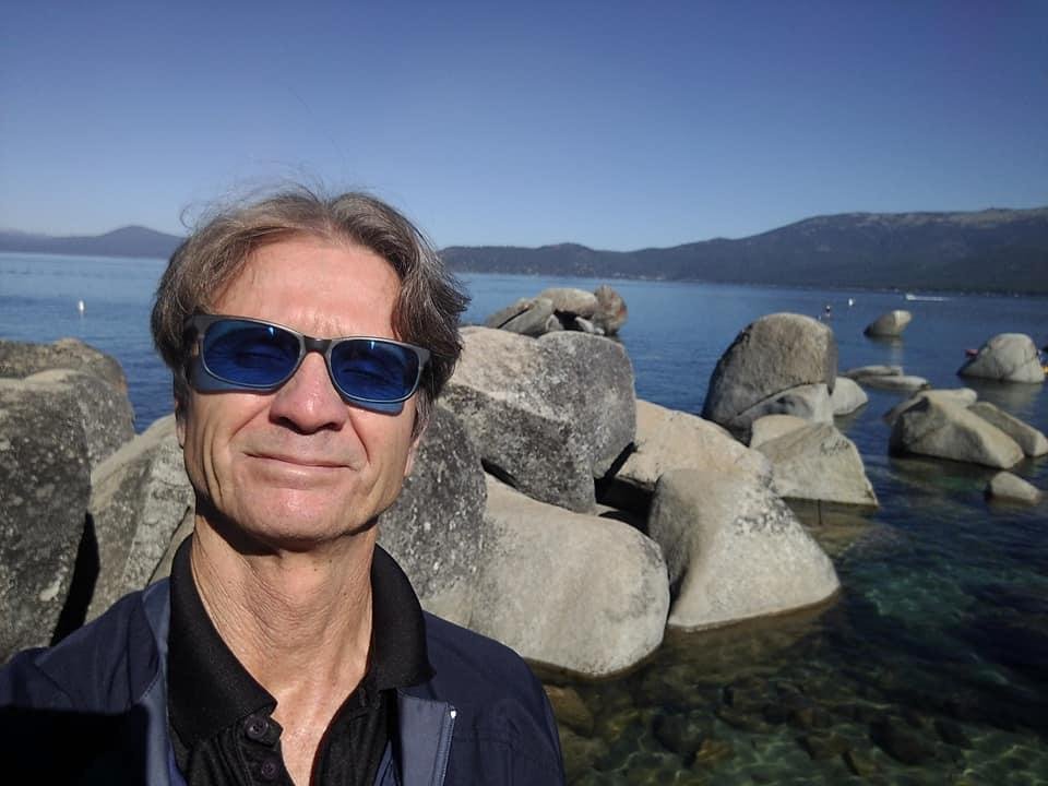 Famous Sand Harbor. Beautiful, but packed with people, even at 8:00 AM.