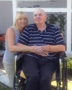 Brought dad home from the nursing home for the day. Hes doing great