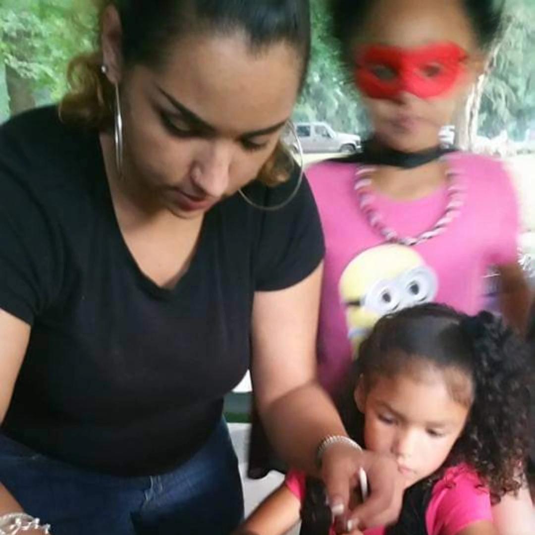 My Dreah and Rhianna at Dreahs birthday party.