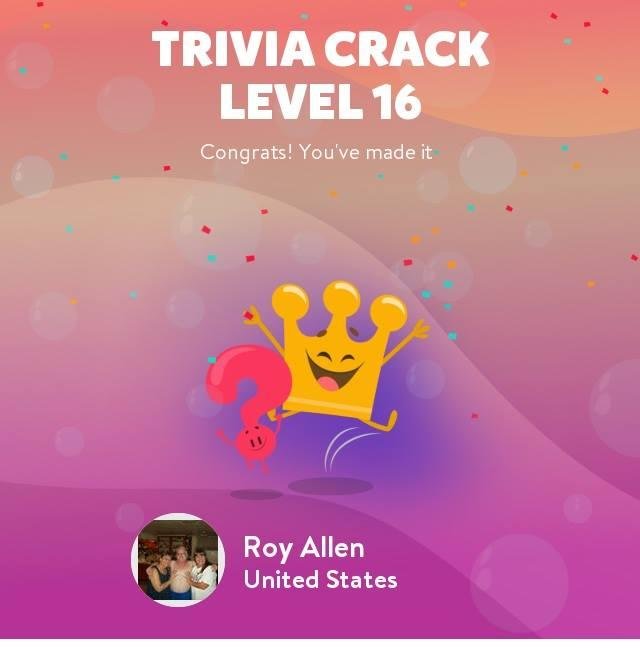 Roy Allen's album, Trivia Crack Photos
