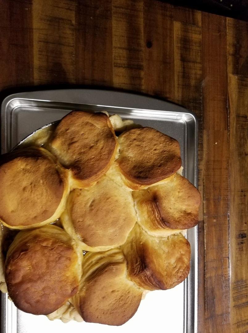 What to do with leftover chicken stew .potpie's of course