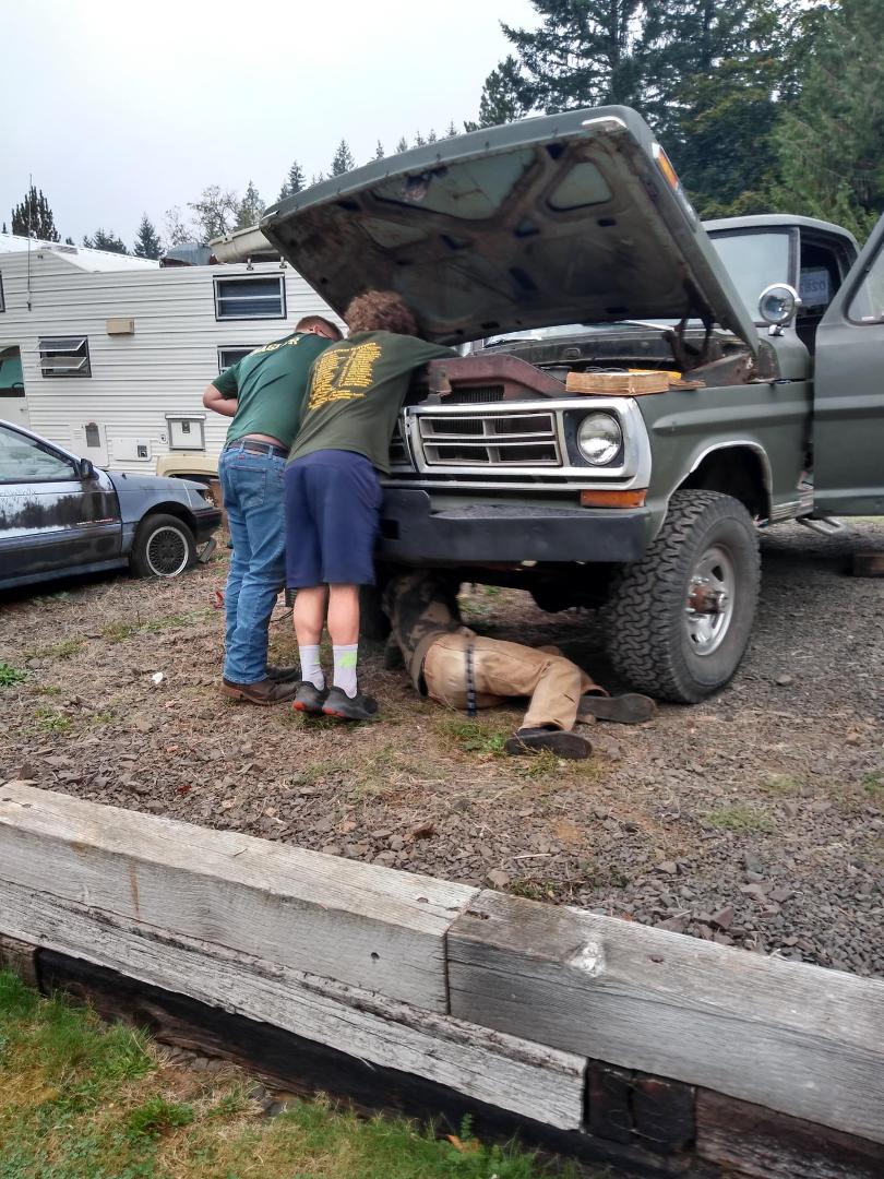 Goat mountain H.S. wheeler club in action
