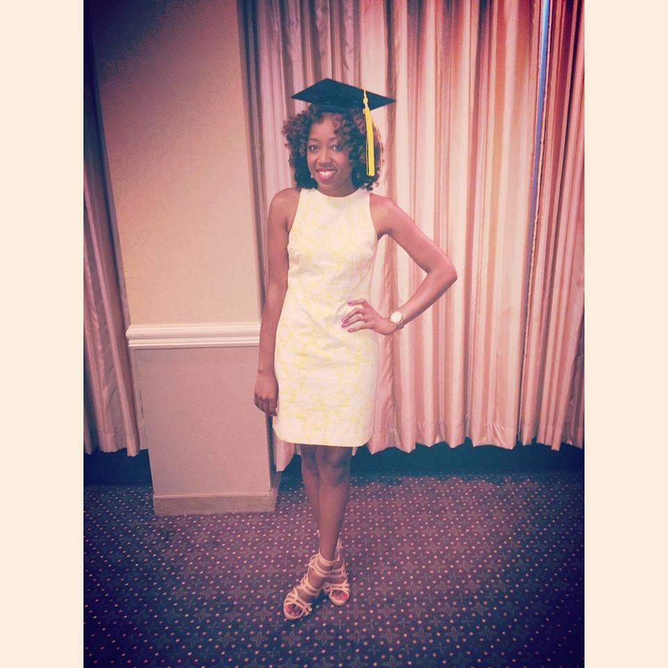 This is my beautiful daughter who just received her Bachelors degree in Fashion Merchandising. I am proud of my baby!!!!