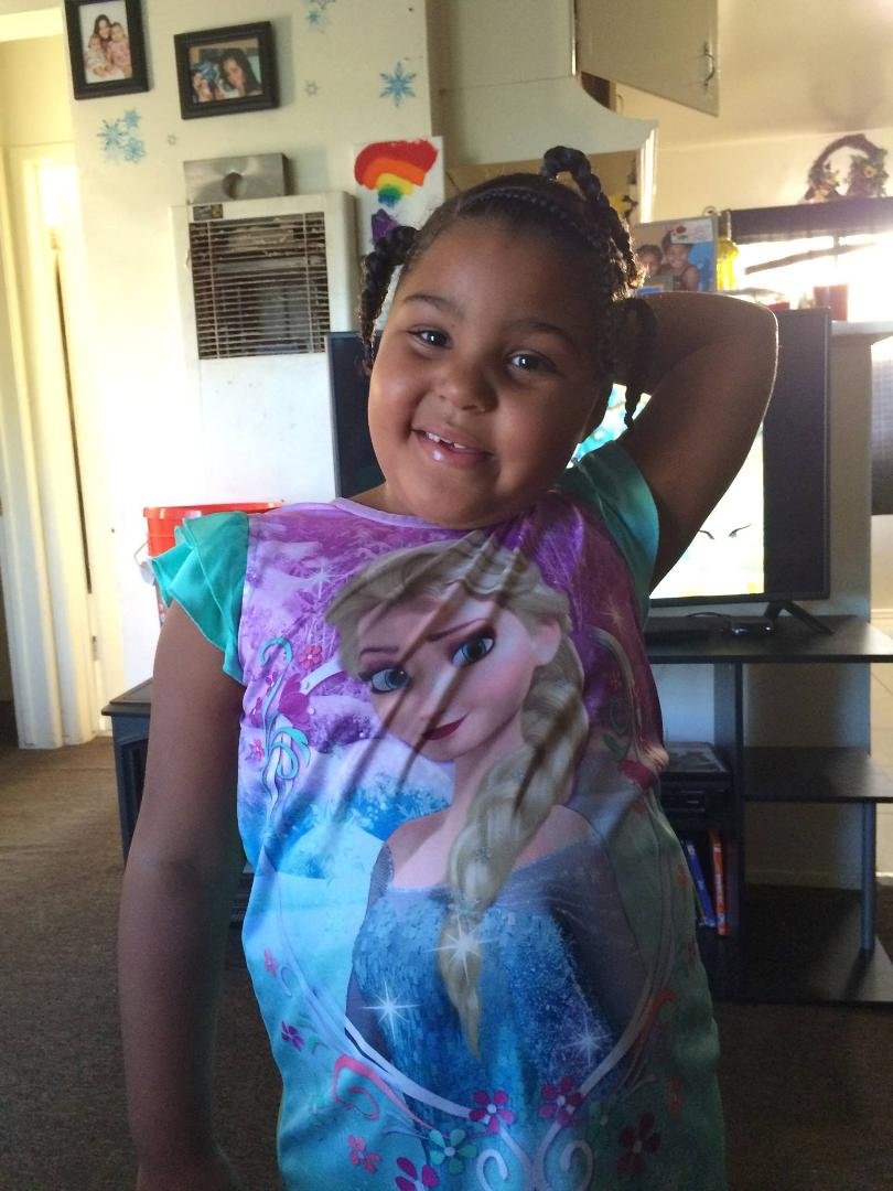 Pictures of granddaughters, Serenity and Aaliyah