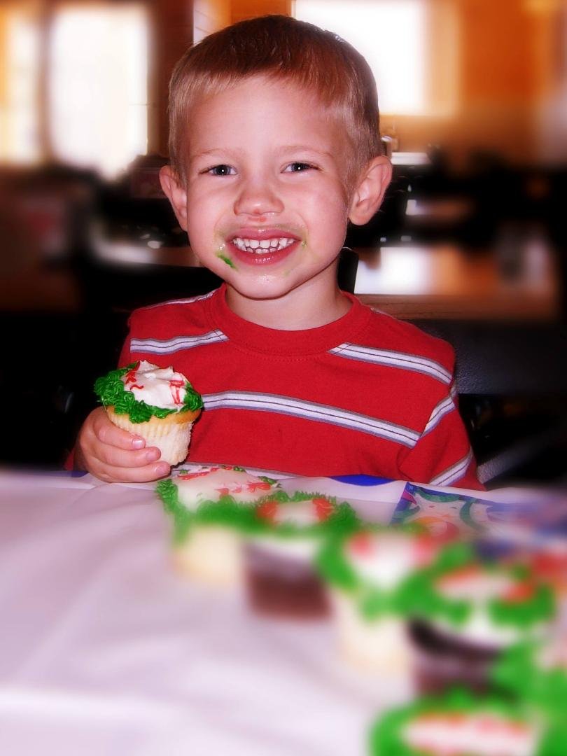 One is very sweet. The other is a cupcake.