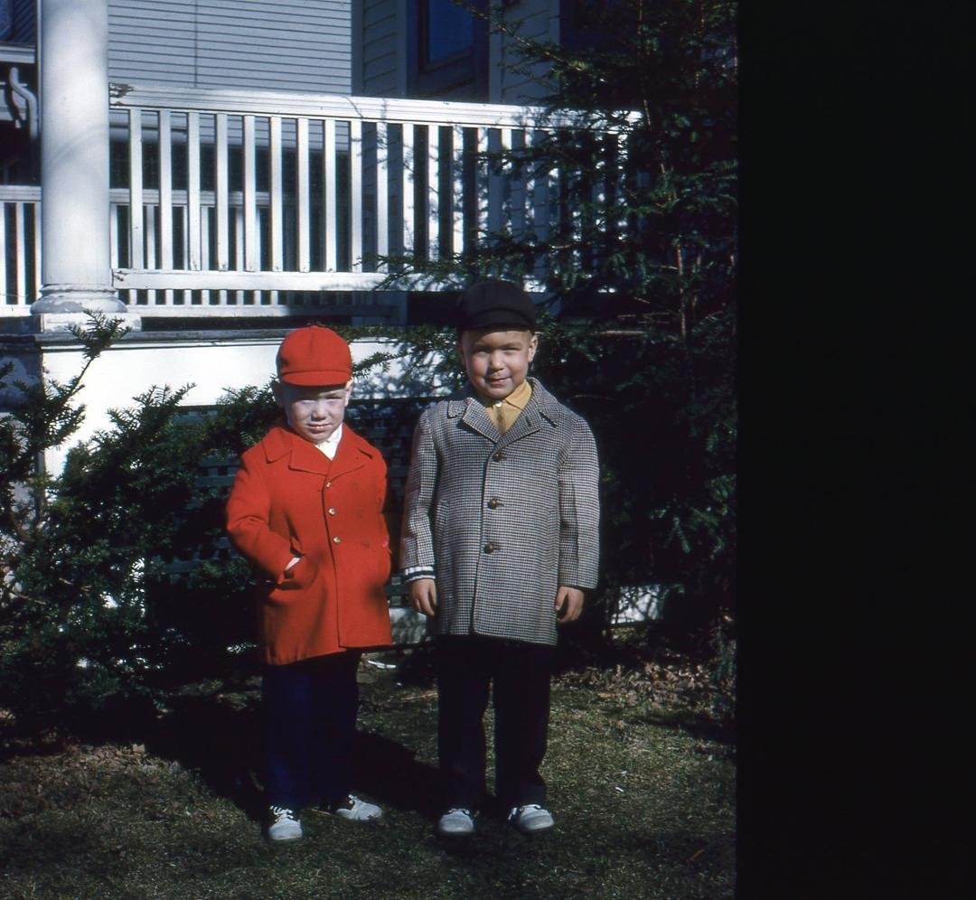 Eddie and I, Easter 1962? Rutland, Vt.
