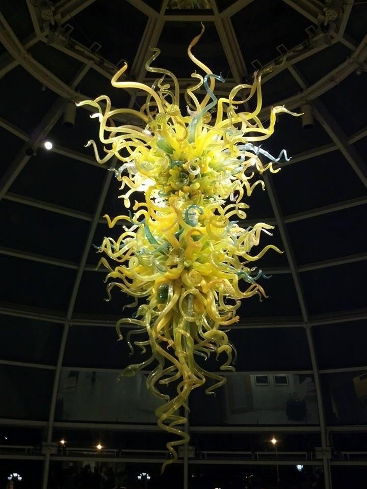 Glass chandelier at Phipps Conservatory. Huge!