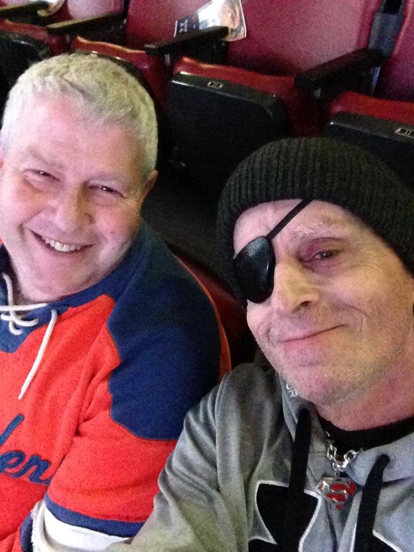 Leafs and islanders with my friend Louis