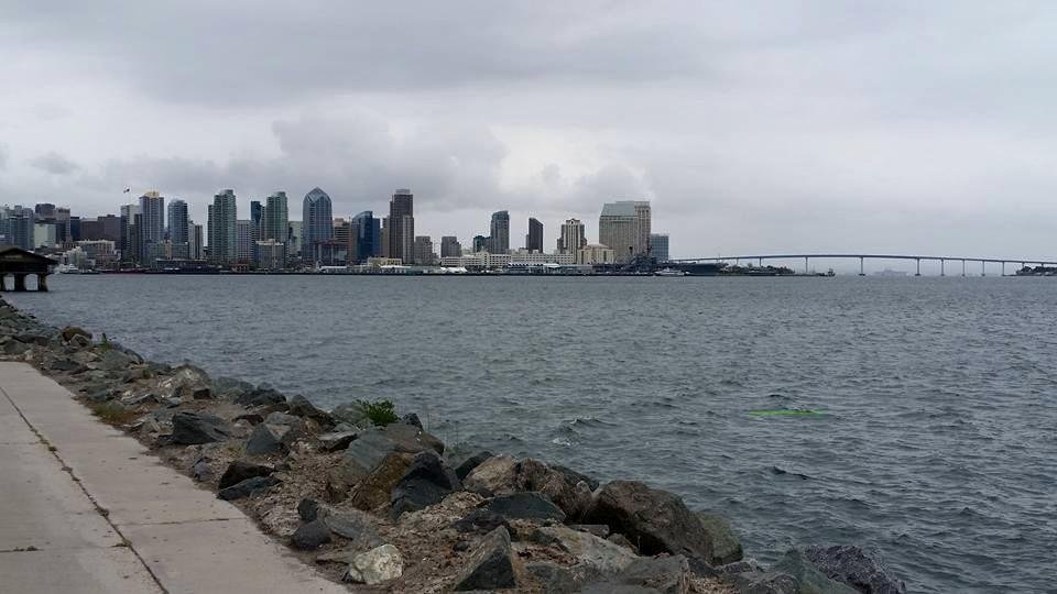 Harbor Island, San Diego skyline.