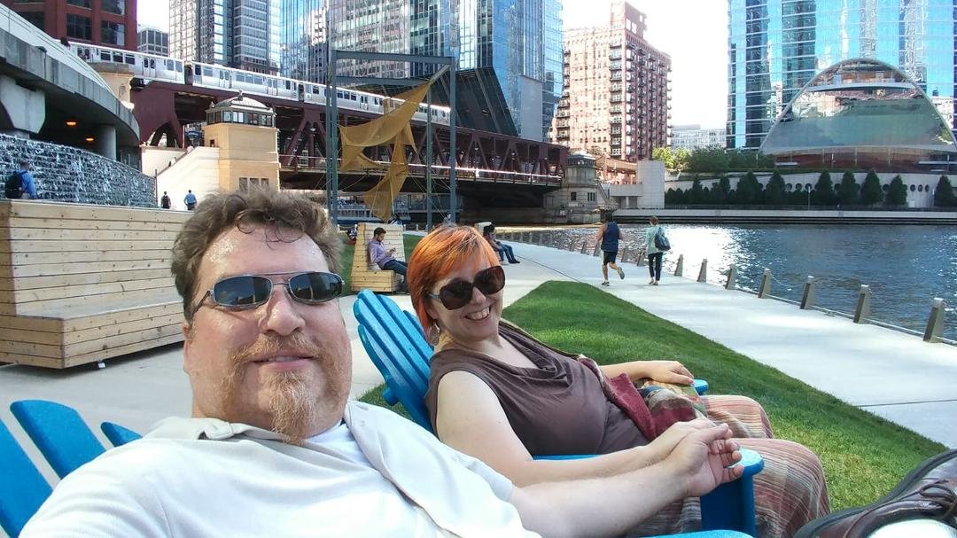 Relaxing on the shore Chicago style!
