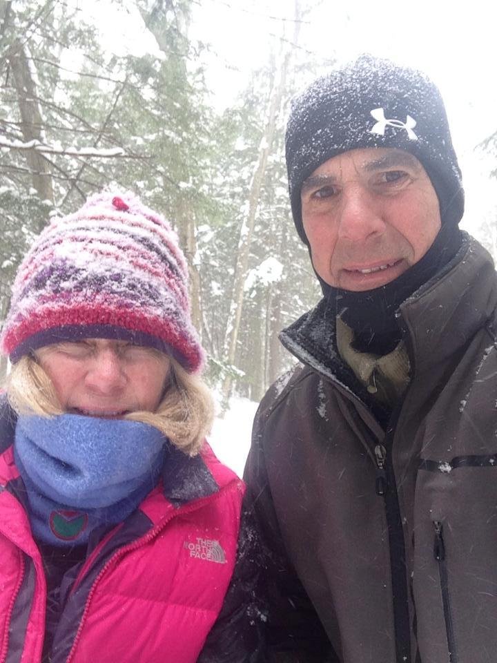 A snowy day in Traverse City. Great x-c skiing!